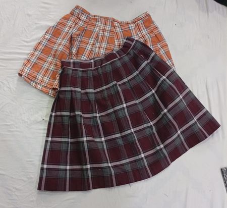 CR9203 Y2K Check Skirts