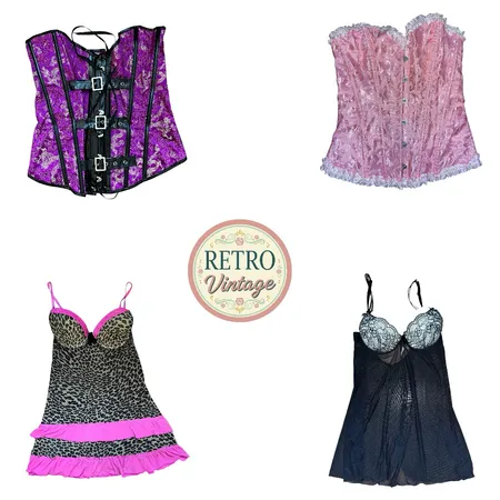 Y2K Pink Lace Corset Top Vintage Bustier Fairycore |E|