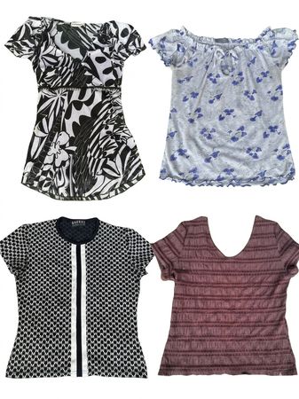 Y2K half sleep blouse