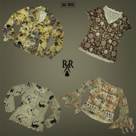 Y2K Earthy Tone Mix Tops (AA-1016)