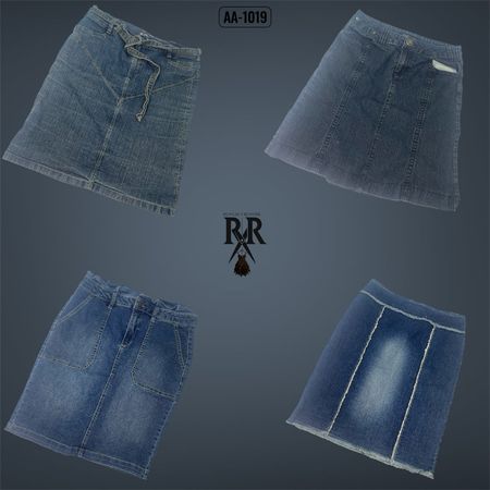 Y2K Britney Era Denim Midi Skirts (AA-1019)