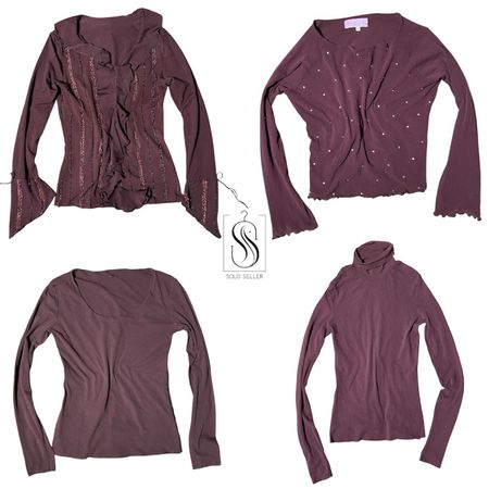 Y2K Chocolate Drift Full Sleeve Tops - SS-041