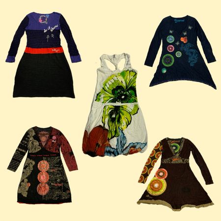 Desigual Vibrant Art-Print Collection | Unique Patterned Dresses