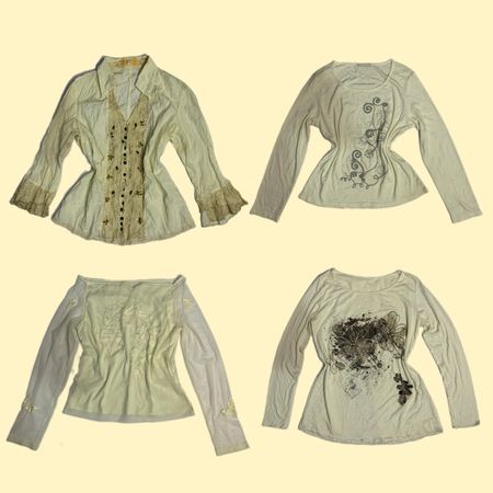 Chandails à manches longues Vintage Fairycore