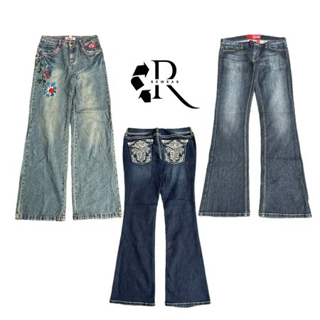 Y2K Paris Hilton Girls Denim Jeans RW-2140