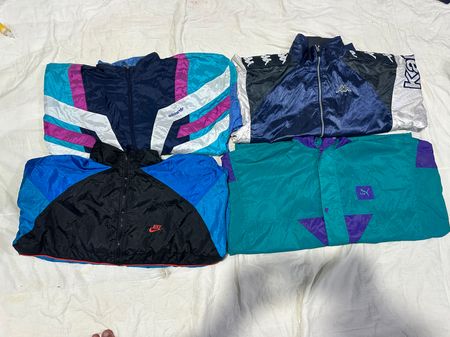 Mix branded windbreaker jacket. 80s 90s