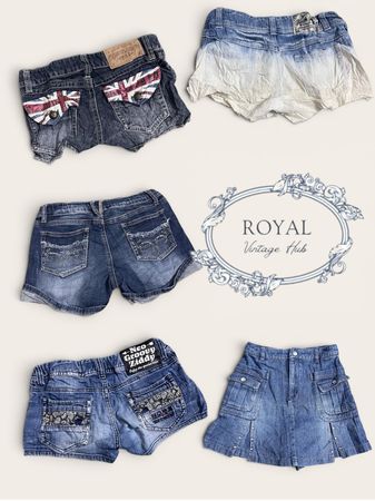 Y2K Statement Denim Shorts