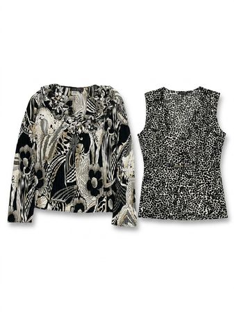 (FV-1729) Y2K Dark Academia Mesh Top