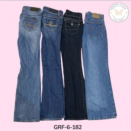 ✨ Retro Vibes Flared Jeans – Y2K High Waist Edition (GRF-6-182)