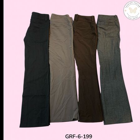 Trendy High Waist Poly Pants – Soft Stretch Everyday Wear (GRF-6-199)