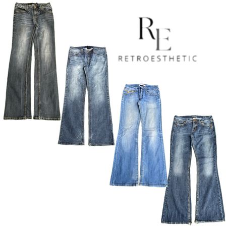 Y2K Paris Hilton Era Girl Denim Jeans RE-3403