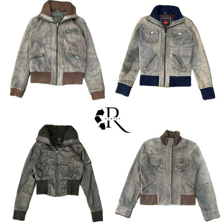Y2K Unique Girls Leather Jacket RW-2145