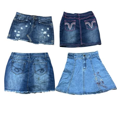 Y2K Denim Mini skirt 10 pcs At 1065
