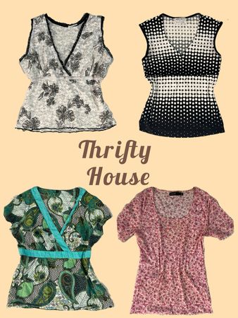 Y2K Floral Fantasy Tops(TH/484)
