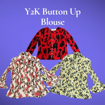 Y2K Button Up Blouse - (17/06)
