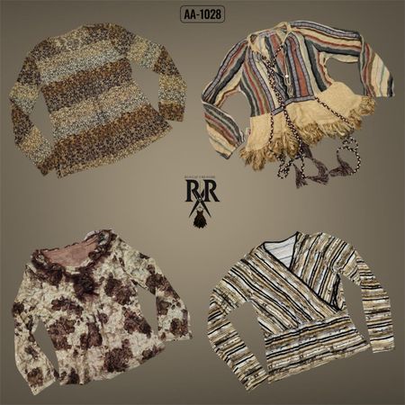 Y2K Earthy Tone Mix Full Sleeve tops (AA-1028)
