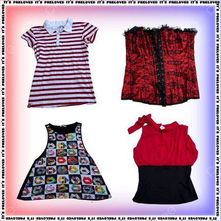 Cherry Lips Gloss - tops, dresses, skirts (SS-2524)