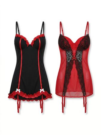 (FV-1726) Y2K Gothic Baby Doll