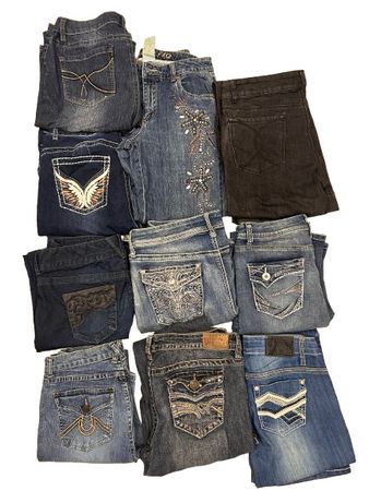 Embroidered And Embellished Jeans