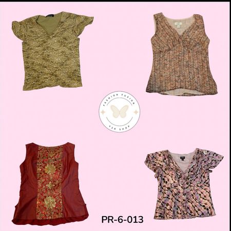 Trendy Printed Poly Blouse – Lightweight Summer Wear | Stylish Casual Top (PR-6-013)