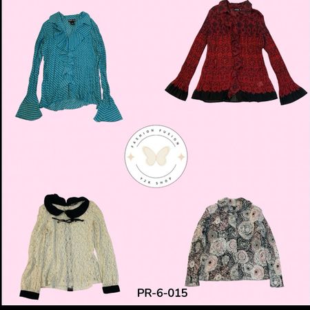 Trendy Printed Poly Blouse L.S – Casual Smart-Casual Wear (PR-6-015)