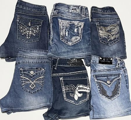 Y2k mini shorts with good embroidery Bundles #22