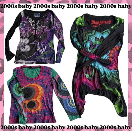 Desigual Kaleidoscope coded tops-156