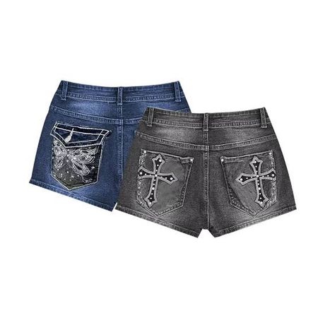 Y2k denim shorts