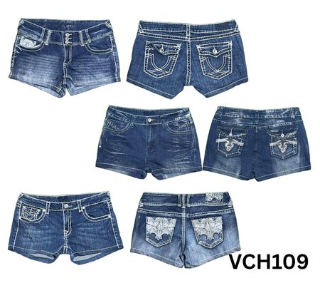 Embroidered y2k mini shorts VCH 109