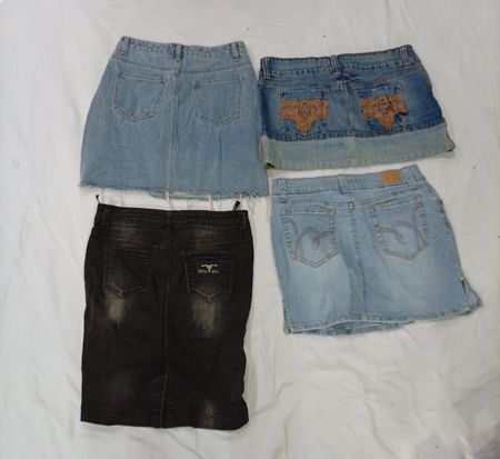 CR9276 Y2K Midi Denim Skirts