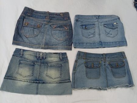 CR9277 Y2K Denim Skirts