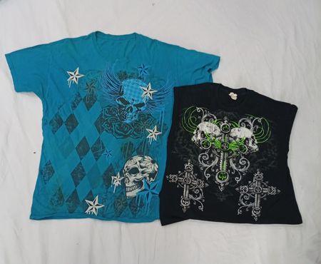 CR9285 Vintage Skull T-Shirts