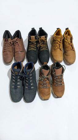 Timberland Men's Shoes Job Lot 5 Pairs Mixed Styles Sizes US 8-11 Used Reseller Bundle