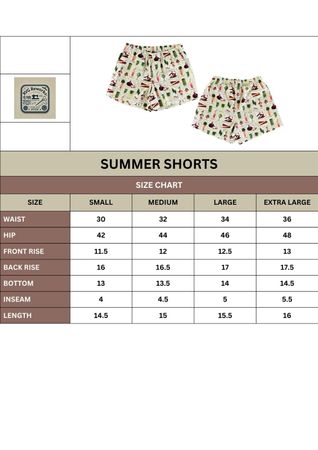 Upcycled Printed Lounge Shorts