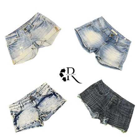 Y2K Era Cyber Girls denim Shorts RW-2146