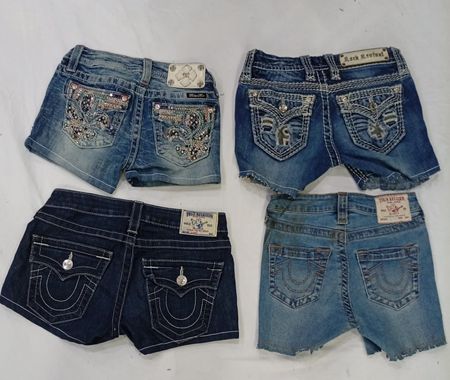 CR9310 Upcycled Mix Branded Kids Shorts