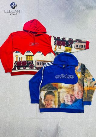 UPCYCLED & Adidas & Mix Branded Hoodies - EVR0688