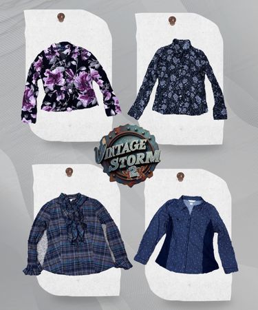 Y2K Office Blouse