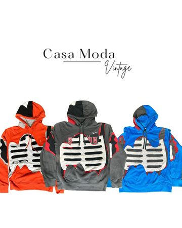 Reworked Branded Skeleton Hoodies 1/2-1