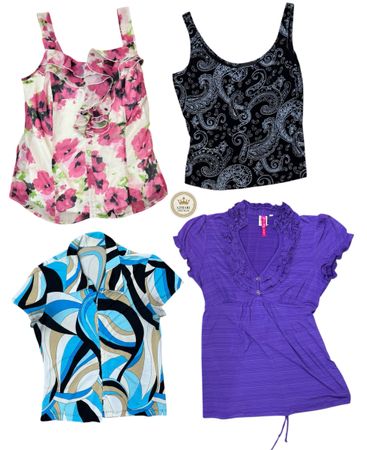 Y2K sheer Tops 15 pcs At 1067