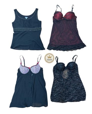 Y2K Black cami nighties 10 pcs At 1069
