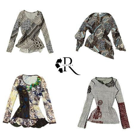 Y2K Grunge Girl Printed Full Sleeve Tops RW-2150