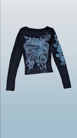 Y2K Full Sleve Graphic T-shirt