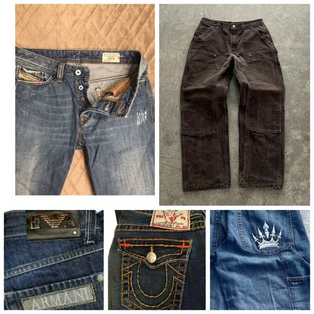 Brand mixed jeans