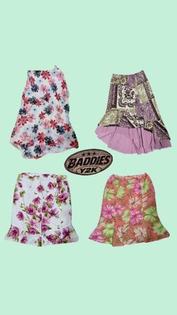 Y2k Summer polly Skirt