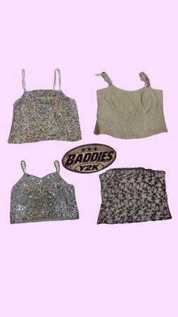 Y2k baddies beaded tops