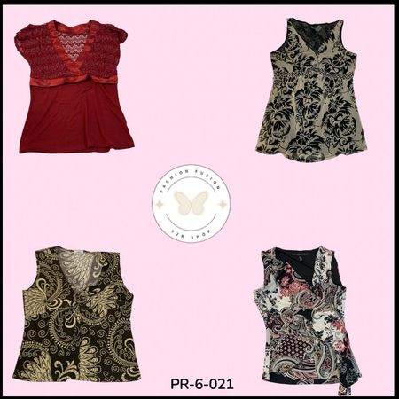 Women’s Printed Poly Blouse S.S Collection – Soft & Breezy Summer Style (PR-6-021)