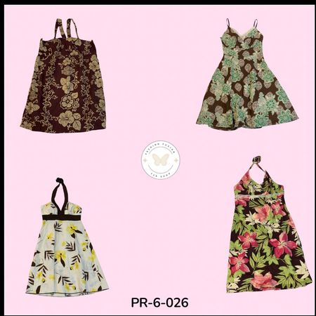 Chic Printed Cotton Dress – Soft & Breathable Summer Wear (PR-6-026)