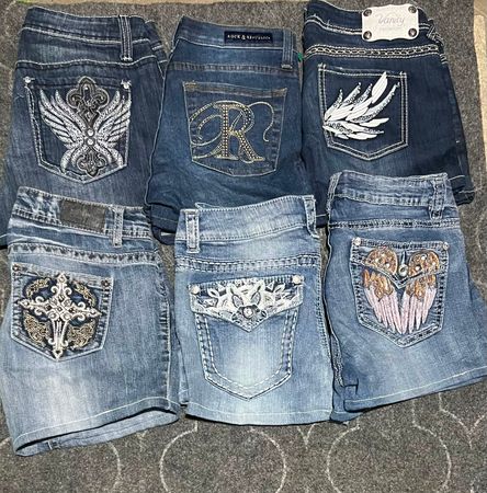 ROCK AND REPUBLIC AND OTHER BRAND MINI MICRO SHORTS (F22)