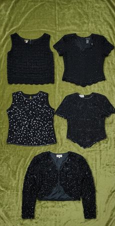 Y2K Beaded Blouse vl35